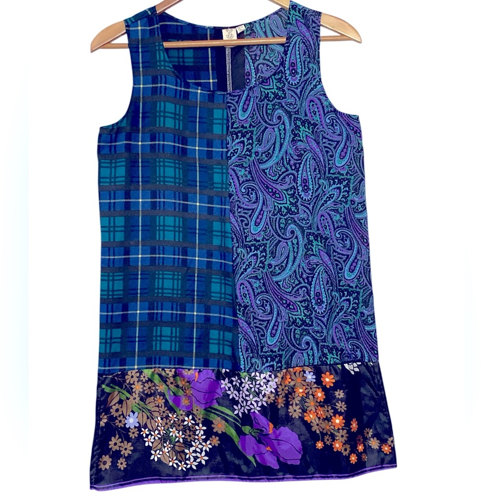 Urban Outfitters / Urban Renewal OOAK Patchwork Vintage Fabric Shift Dress